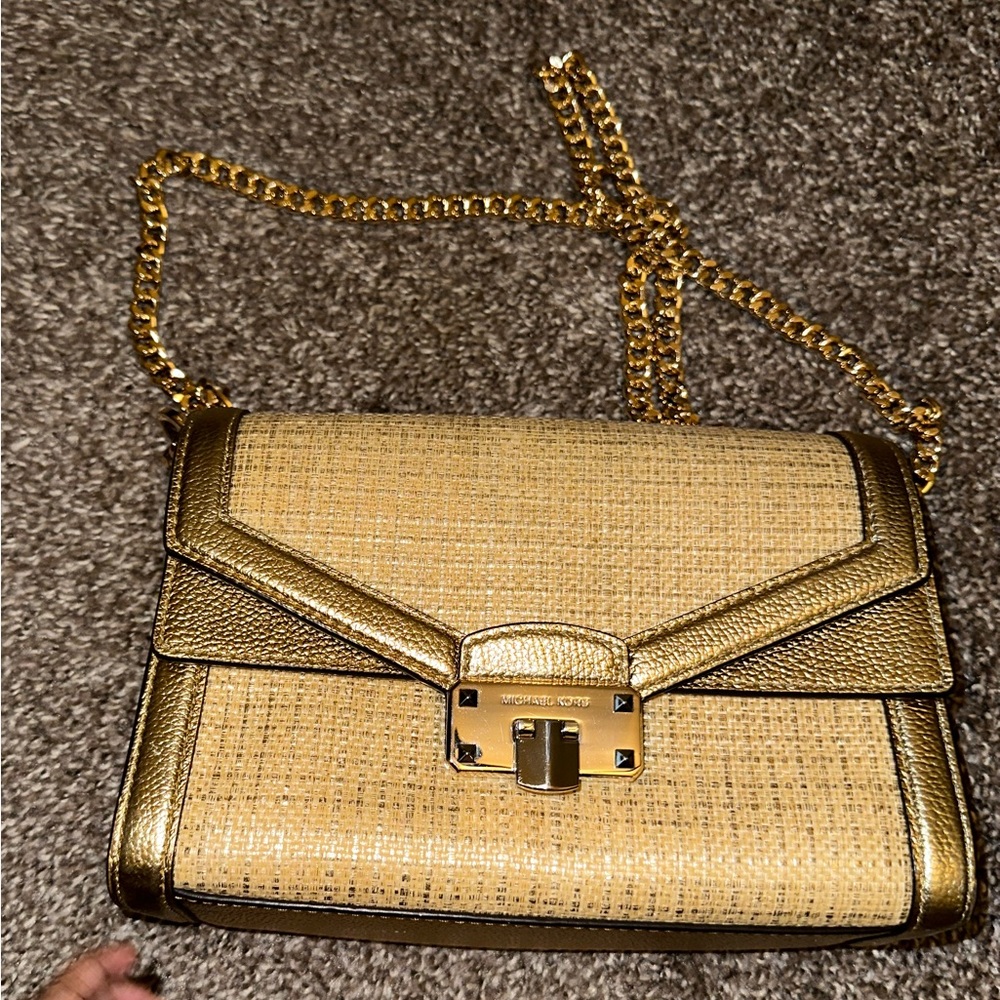 MK Quilted Crossbody Purse